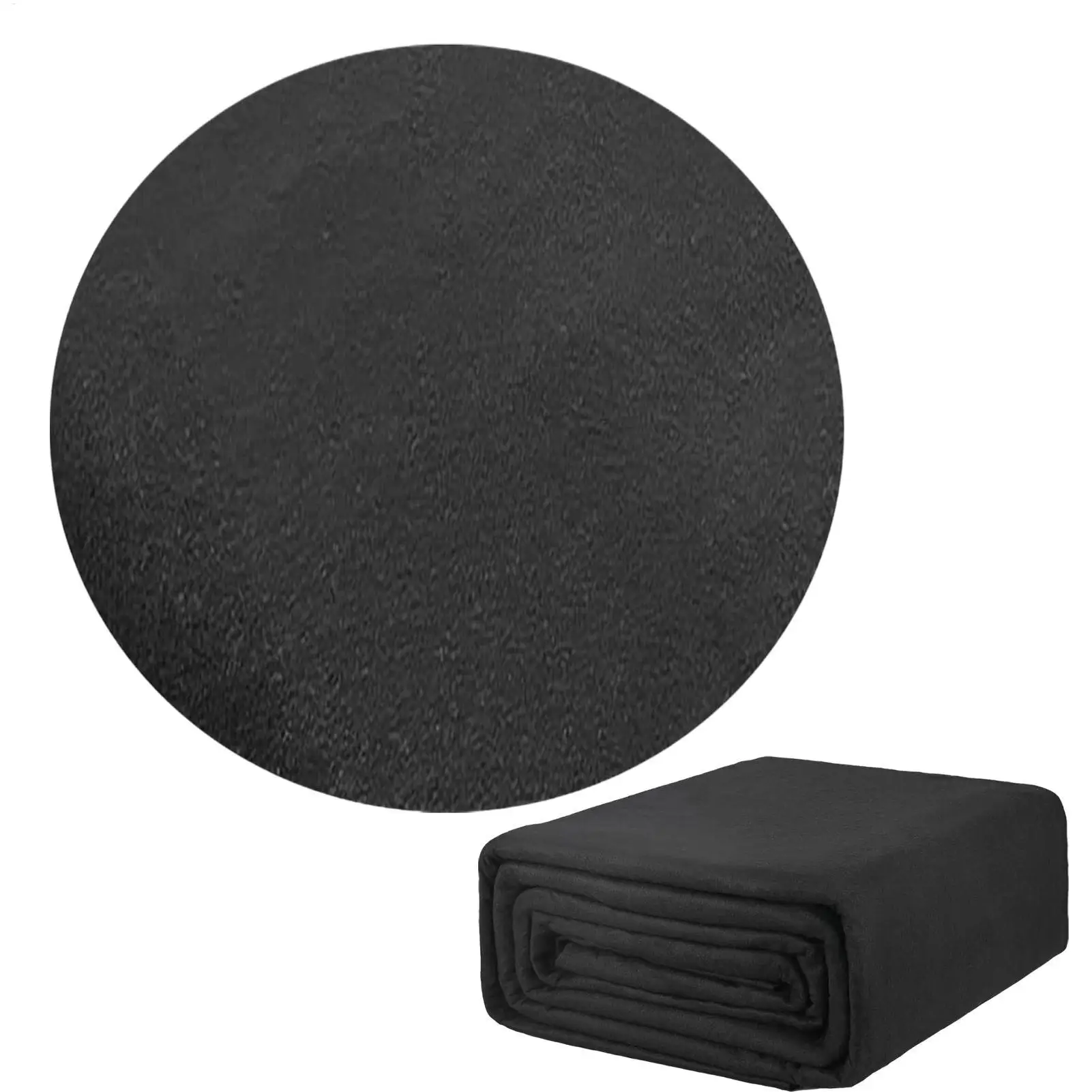 Round Pool Liner Pad Black Protective Pad for Ground Swimming Pools Indoor Outdoor Under Pool Mat Heavy Duty Tarp