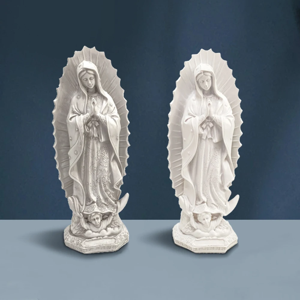Madonna Prayer Statue, 3D Christian Character Statues, Church decorations, Home Decor Statue of religious figures resin ornament
