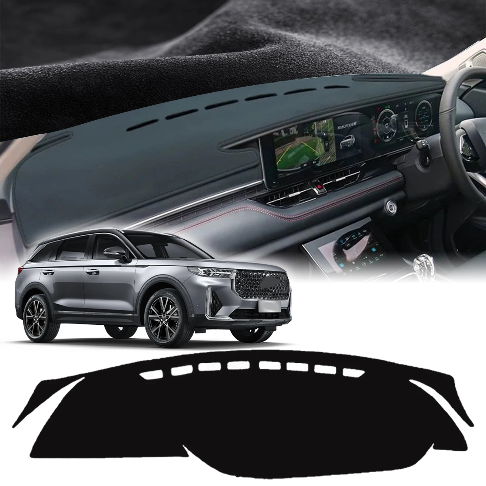 

Car Dashmat Dashboard Cover Pad DashMat Sunshade Protective Carpet Accessories fit for FAW BESTUNE T99 2022 2023 2024