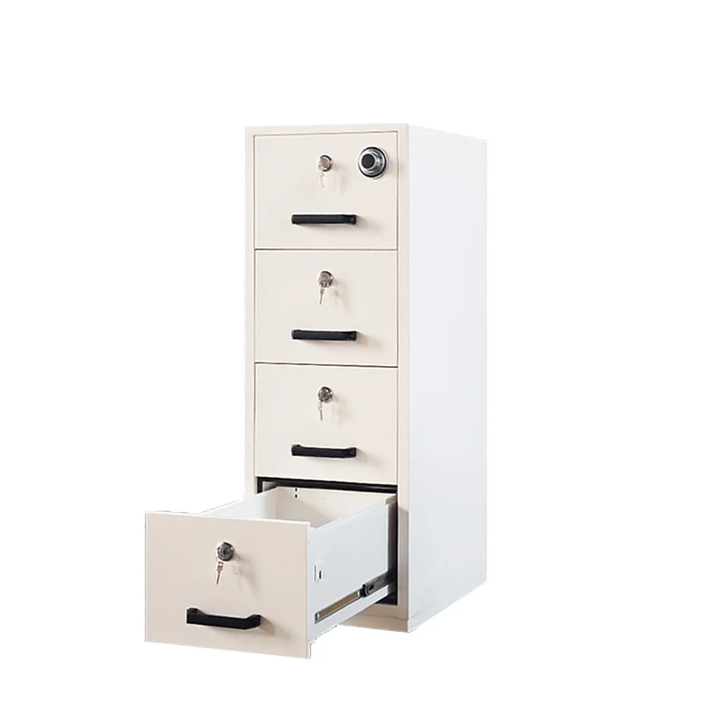 

4 Drawer Fireproof File Cabinets For Documents Passport Fire Resistant Cabinets Digital Lock For Office Use