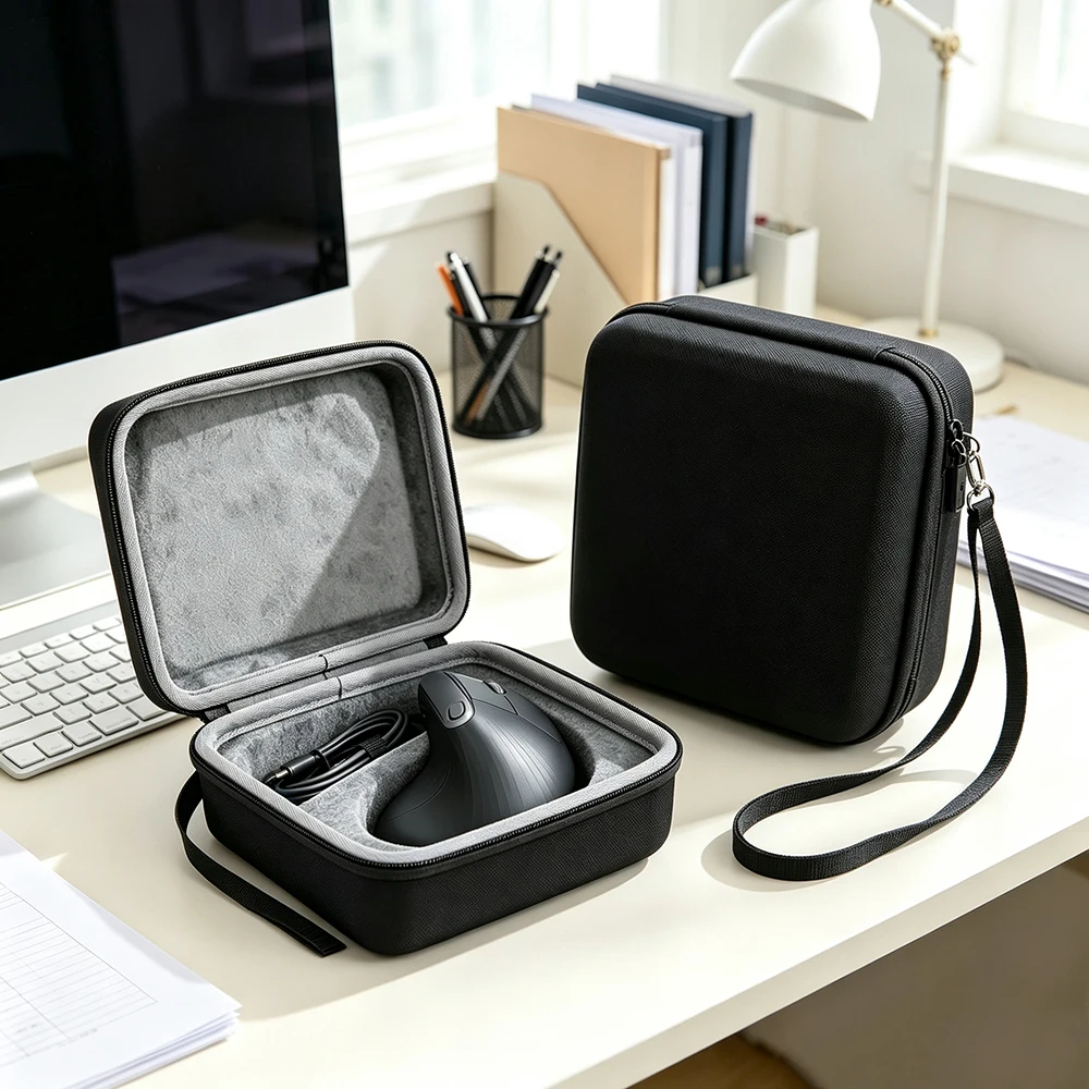 Portable Shock Resistant Storage Bag for Logitech MX Vertical Mouse, Protective Hard Carry Pouch Travel Mouse Case