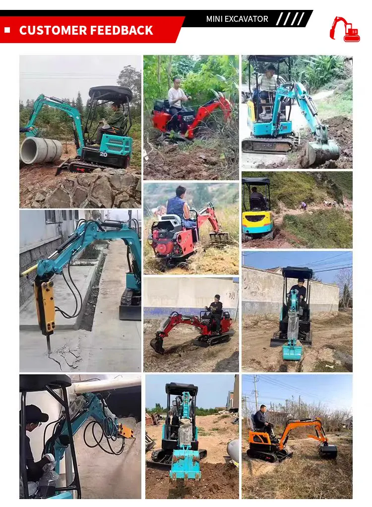 Nicosail 1,2-Tonnen-Minibagger 1200kg Kleiner Bagger Kompaktbagger für Landwirtschaft, Gartenbau und Kommunalbau Maßgefertigt ab Werk – Detail 7