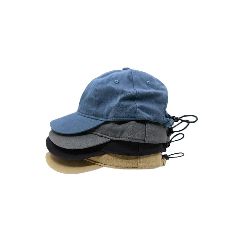 

Бейсбольные кепки для женщин и мужчин, хлопковая шляпа с короткими полями и шнурком