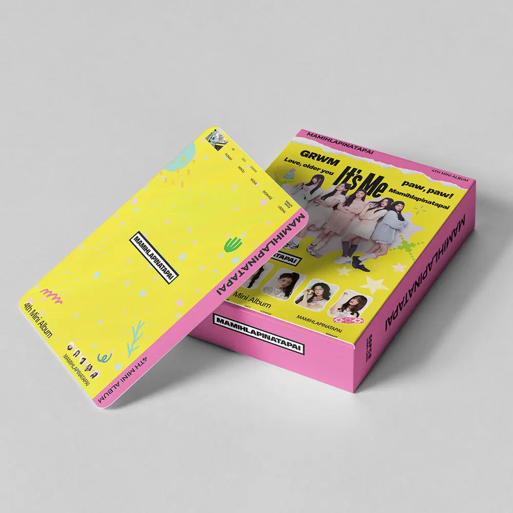 55 Tarjetas de Fotos de Celebridades del Grupo Femenino de K-pop, 4TH MINI Álbum MAMIHLAPINATAPAI, Tarjetas de Apoyo, Tarjetas LOMO, Regalo