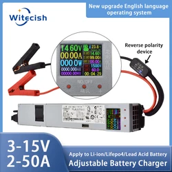 14.6V 50A Lifepo4 Battery Charger 12V 12.6V 50A 14.7V 50A Adjustable charger 3-15V 3-50A for lithium battery Lead Acid Battery