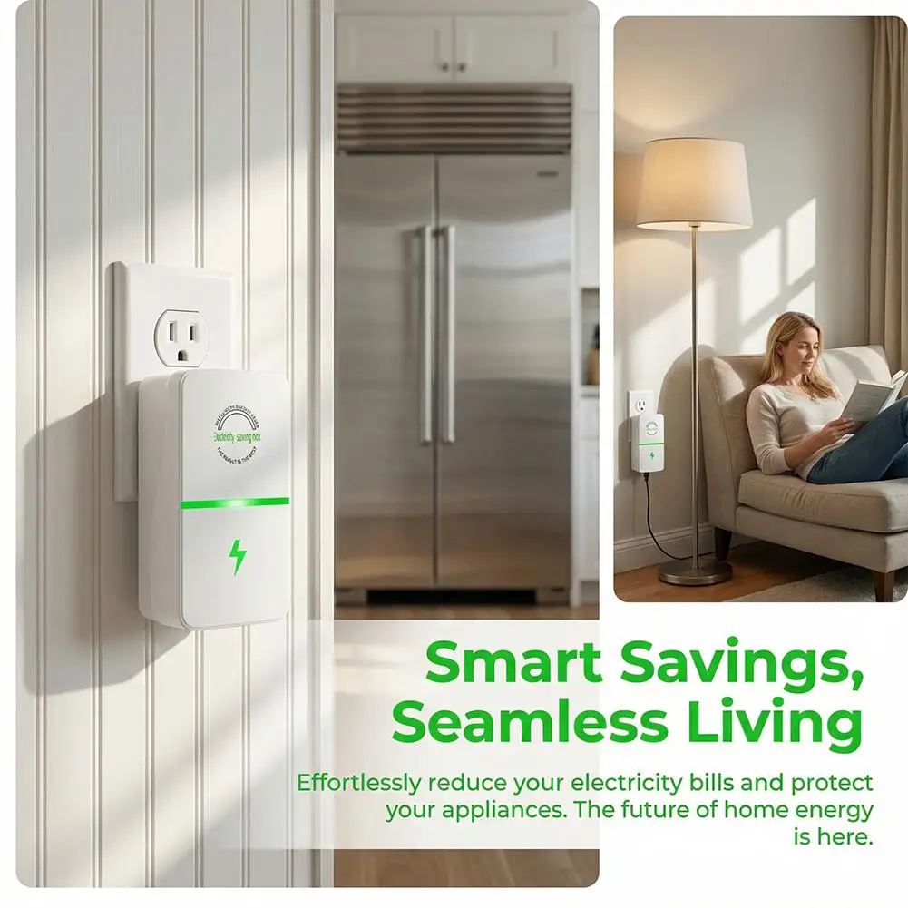 Smart Power Saver Device Intelligent Voltage Stabilizer & Surge Suppressor Upgraded Chip Household Commercial Energy Saving Box