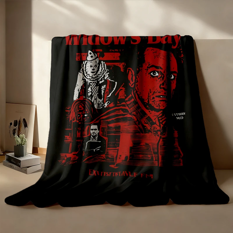 Widow's Bay Cozy Blanket, Every Town Has Its Demons Warm Blanket, Matthew Rhys Horror TV Series Vintage Graphic Soft