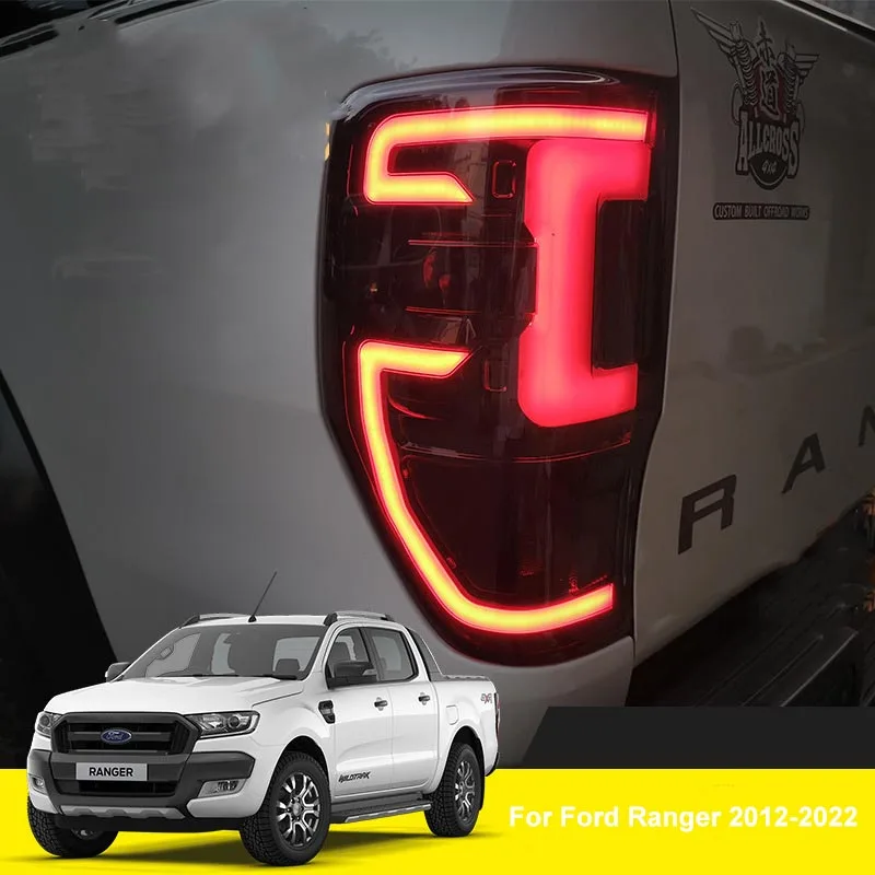 Car Auto Signal Rear Stop Reverse Lamp Flashlight Tail Lights For Ford Ranger 2012-2022 T6 T8 Wildtrak XLT XLS XL