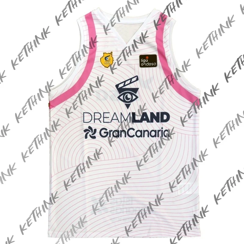

Джерси испанской баскетбольной лиги 25, мужской спортивный жилет Gran Canaria, комплект из джерси, уличный быстросохнущий спортивный баскетбольный жилет, детский трикотаж