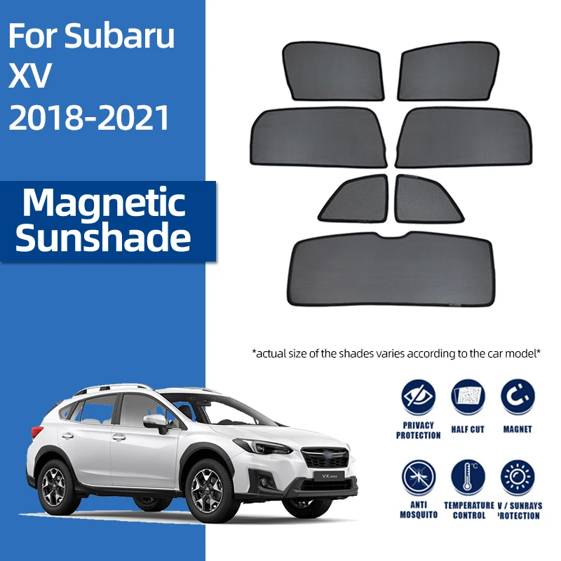 

For Subaru XV Crosstrek MK2 2018-2023 Car Rear Side Baby Window SunShade Shield Front Windshield Curtain Blind Sun shade Visor