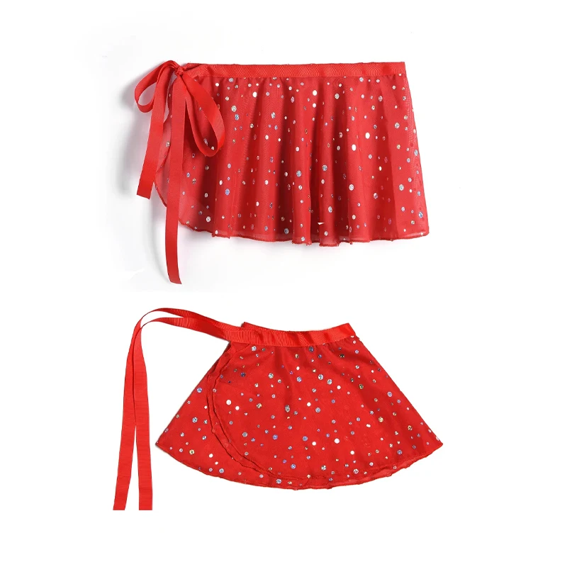 Girls Ballet Dance shiny skirt Training Clothes Basic Classic Dance Dress for Stage Performance Dancewear Costume