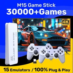 Jmachen m15 game stick 64g Videospiel konsole 4k uhd Ausgang mit 30000 Retro-Spielen für ps1/mame/snes mit drahtlosen Controllern