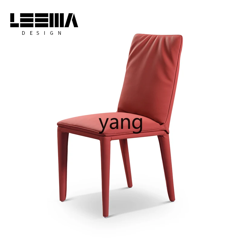 LMM， simple modern Italian high-end dining table chair household minimalist back chair