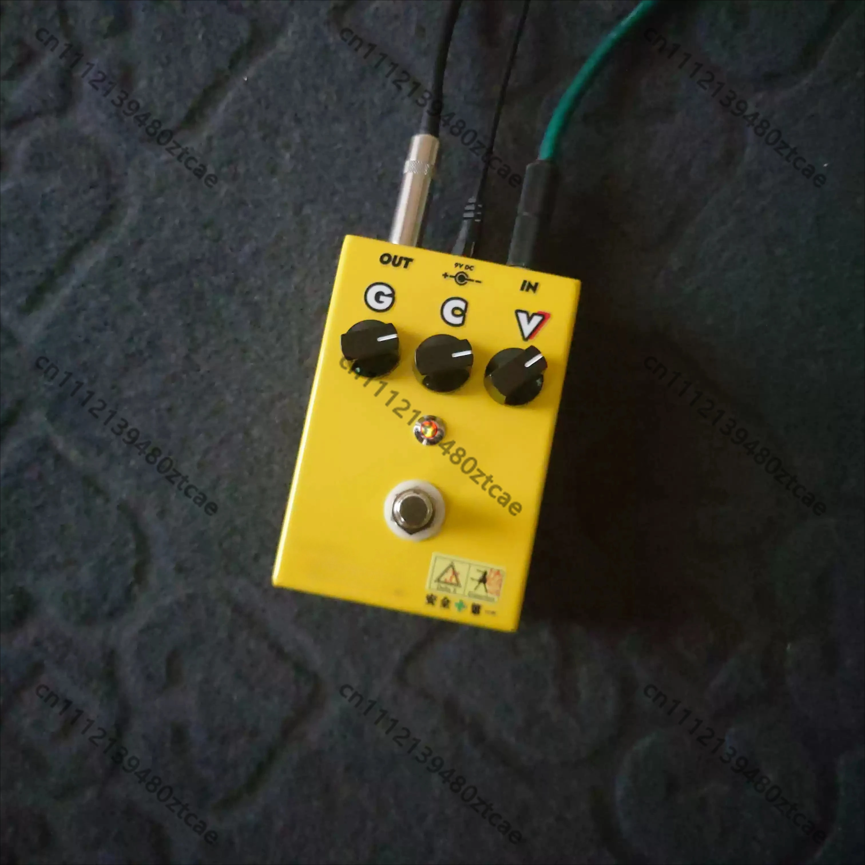 Handmade Analog Distortion Guitar Effect Pedal Single Block Classic Warm Tone Processor True Bypass for Guitar Bass