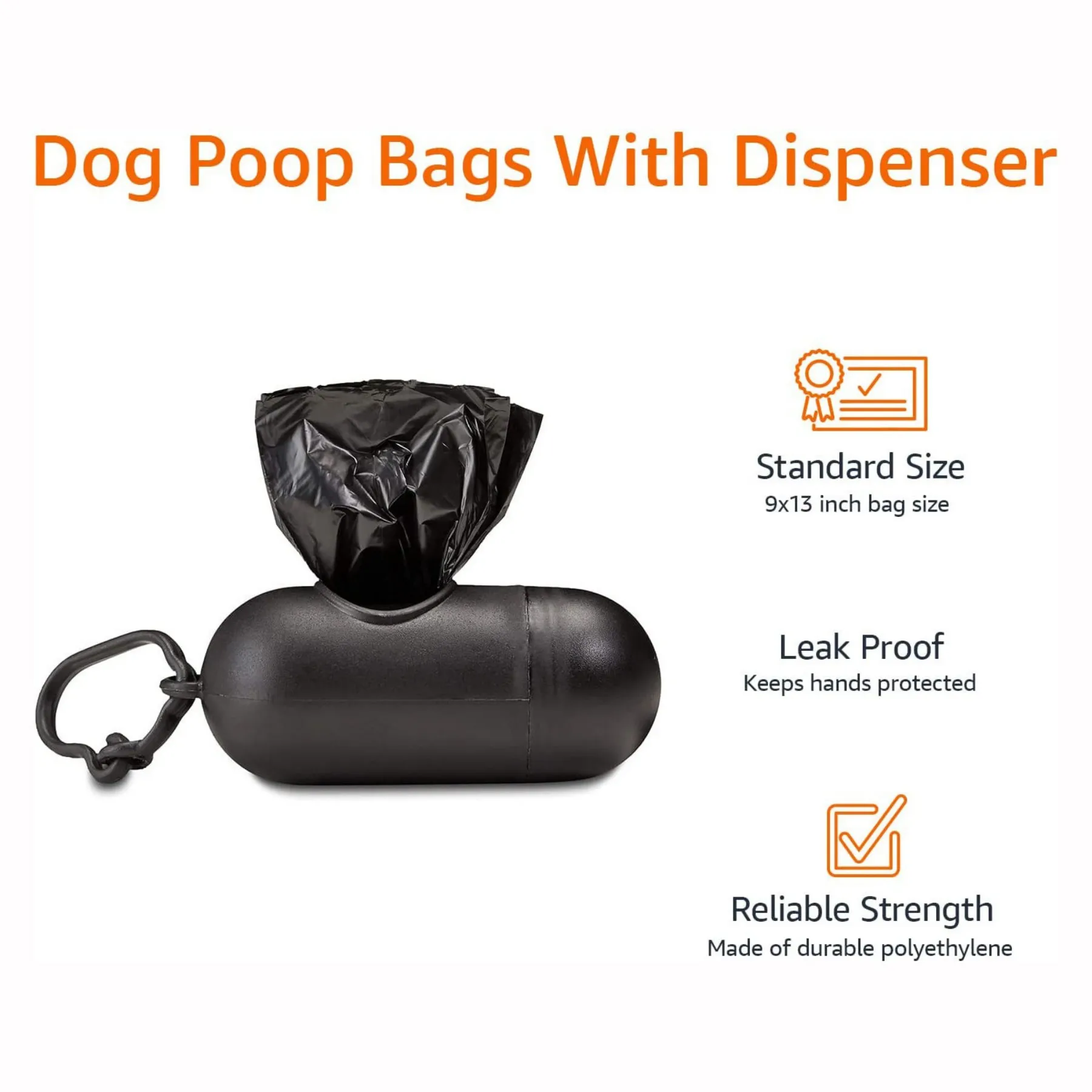 Extra Thick Strong 100% Leak Proof Dog Waste Bags ASTM D6400 & EN 13432 Compliant - 240 x Plant Based Compostable Poop Bags