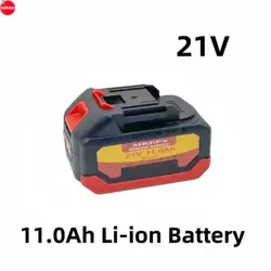 100% brand new 21V lithium-ion 11000mAh rechargeable battery, can be used to replace power tool batteries