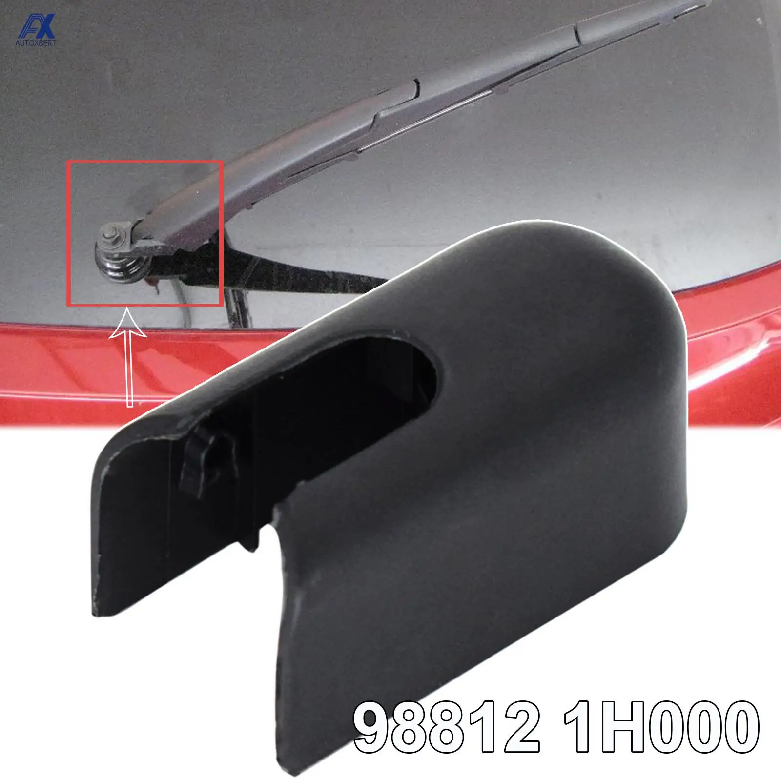 Rear Windshield Windscreen Wiper Arm Cover Cap Mounting Nut For Hyundai Tucson IX35 2009 - 2015 For Kia Sportage SL 2010 - 2015