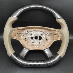 Custom Carbon Fiber Steering Wheel For Mercedes-Benz W221 W216 CL500 600 2007 2008 2009 2010 2011 2012