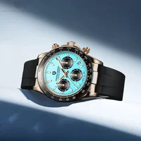 Reloj de Pulsera de Cuarzo para Hombre PAGANI DESIGN PD-1664 2026, con Esfera de Meteorito, Diseño Moderno, Cristal de Zafiro, Cronógrafo, 100M, Reloj Masculino