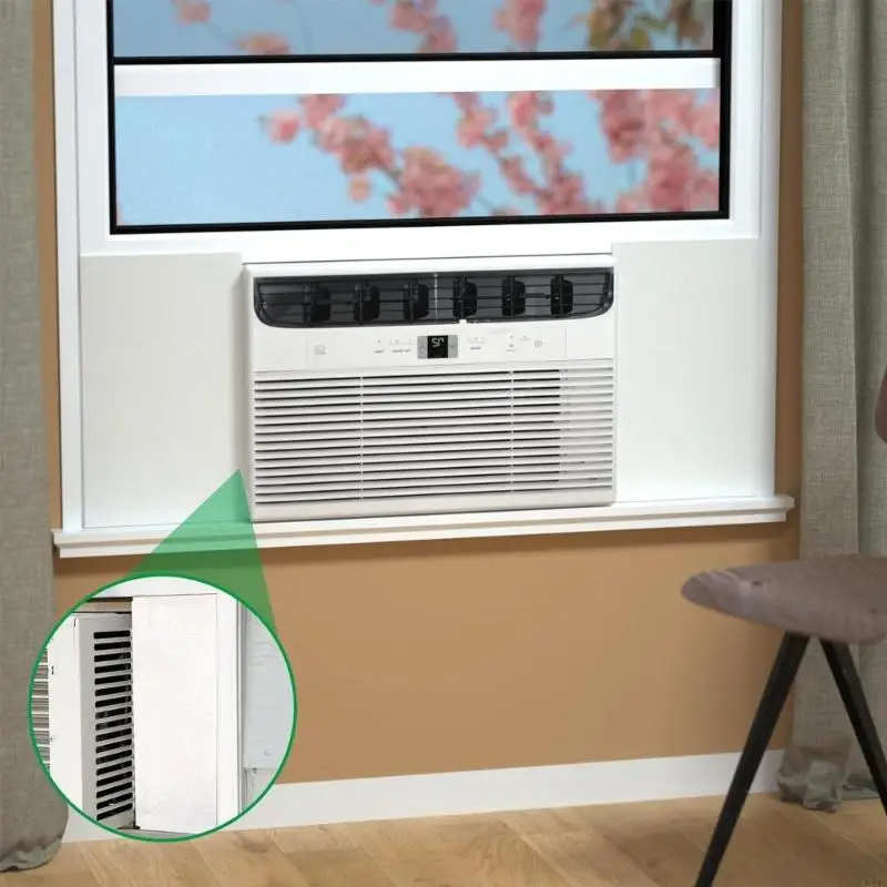 

2 Pieces Window Cooling Unit Thermal Barrier Side Panels For 17x10 Inch Area Prevents Heat And Cold Drafts X37F
