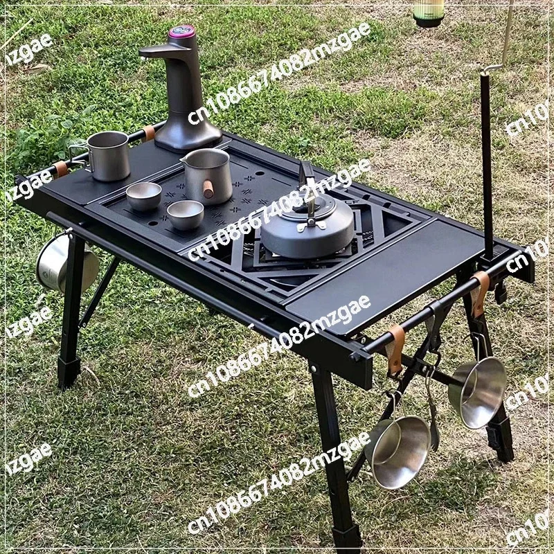 Outdoor Camping Elevator IGT Multifunctional Portable Table Picnic Camping Folding Table