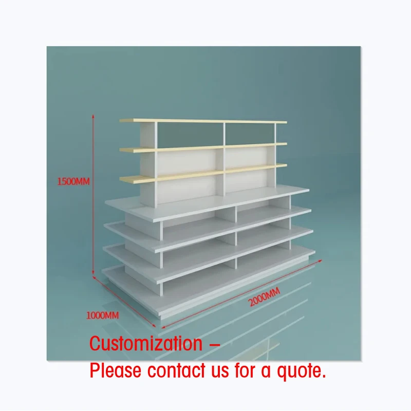 custom.Supermarket Wooden Display Stand Merchandise Island Display Stand Display Shelf Sale