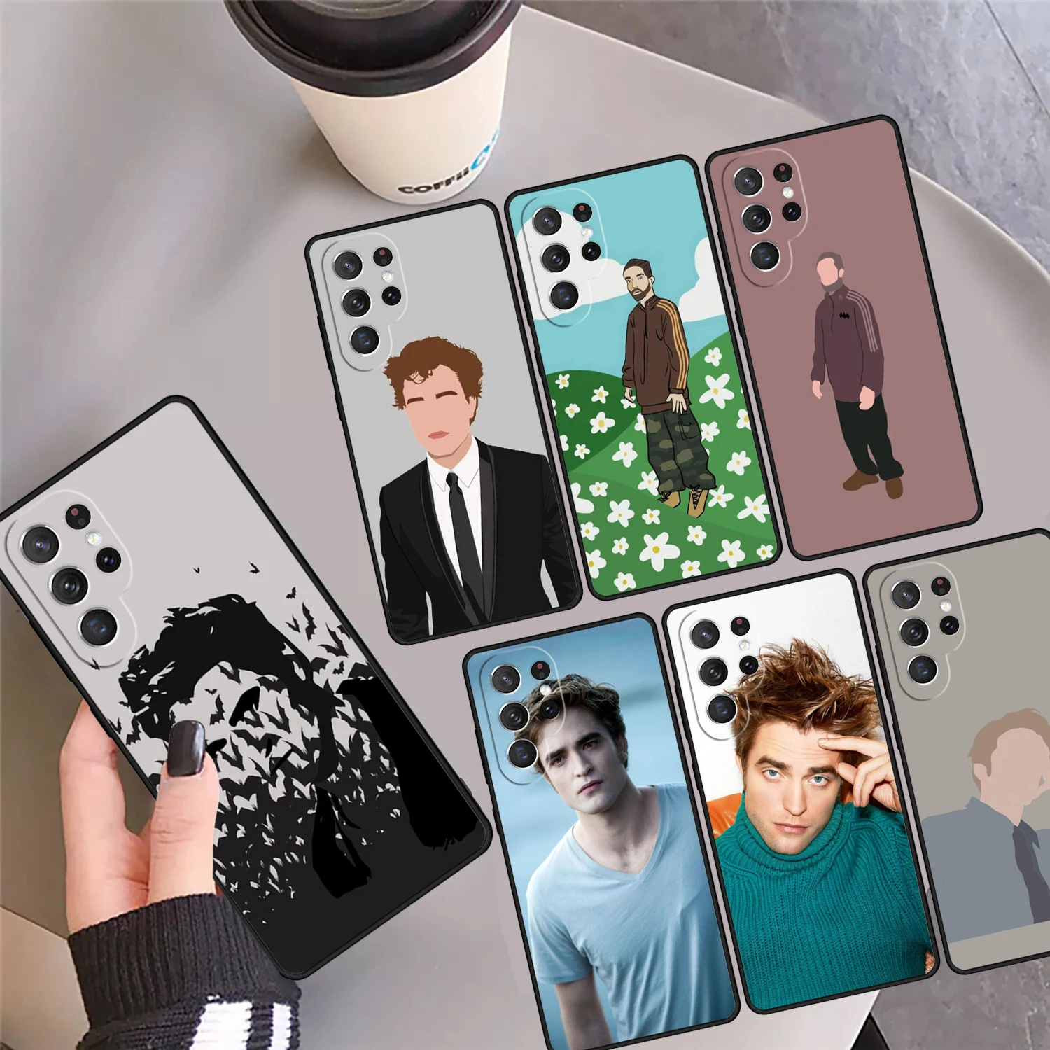 Robert Pattinson Phone Case Cover Coque For Samsung Galaxy S24 Ultra 23 S22 Plus S21 FE S20 S8 S9 S10 Note 10 Pro Note 20