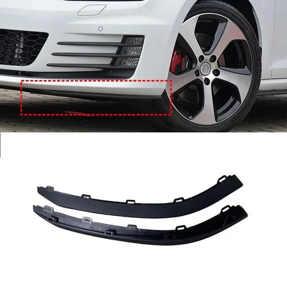 Déflecteur d'air pour pare-choc avant de voiture, 2 pièces, garniture de cantonnière, becquet inférieur pour VW pour Golf MK7 GTI 2015 – 2017 5GG805903 5GG805904