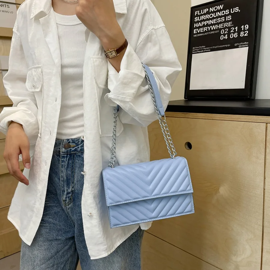 

Fashionable,minimalist textured trendy casual versatile retro chain bag shoulder commuter crossbody bag women's bags