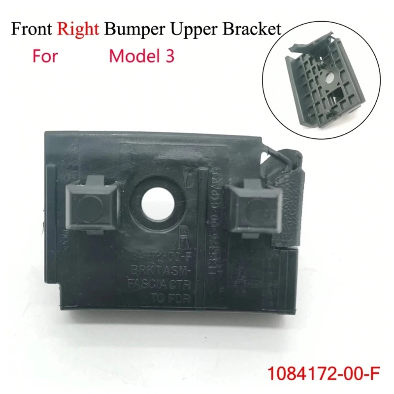 

2x Car Front Bumper Mounting Bracket Plate for 1084171-00-F 1084172-00-F