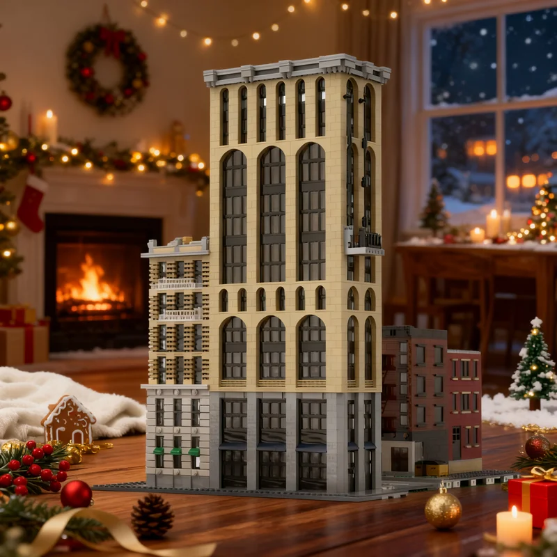 2416pcs MOC Probe's New York Highrise Office Buiilding Modular Buildings Model Building Blocks Architecture Christmas Gift Toys