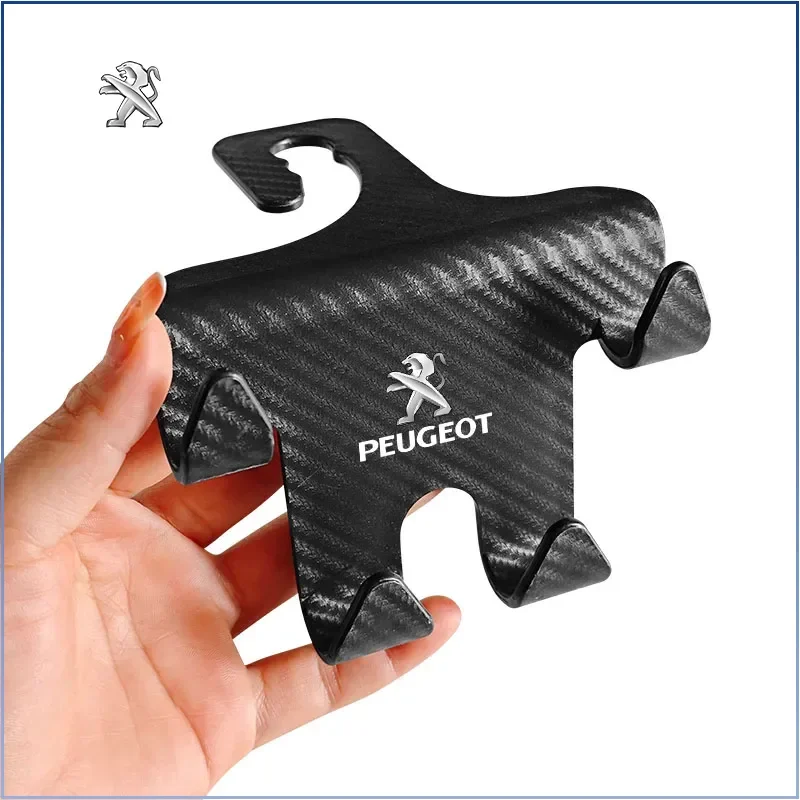 1/2Pc Double Head Hooks Car Seat Back Headrest Hanger Caps for Peugeot 206 307 308 3008 207 208 407 508 2008 Wheel Center Caps