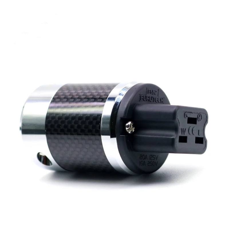 Hifi Furukawa FI-50 FI50M Carbon Fiber Rhodium Plated AC Power Electrical Male female connector 20A IEC EU US IEC Plug