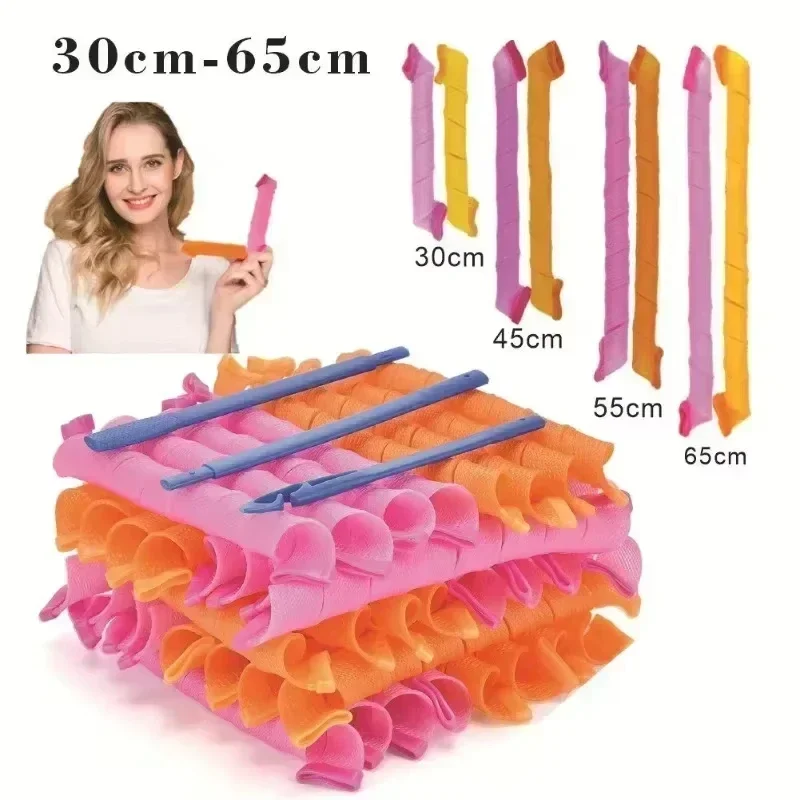 Magic Curlers Heatless Curling Rod Set Soft Hair Curler Portable Magic Curler Wave Styler Magic Curl Hair Curlers