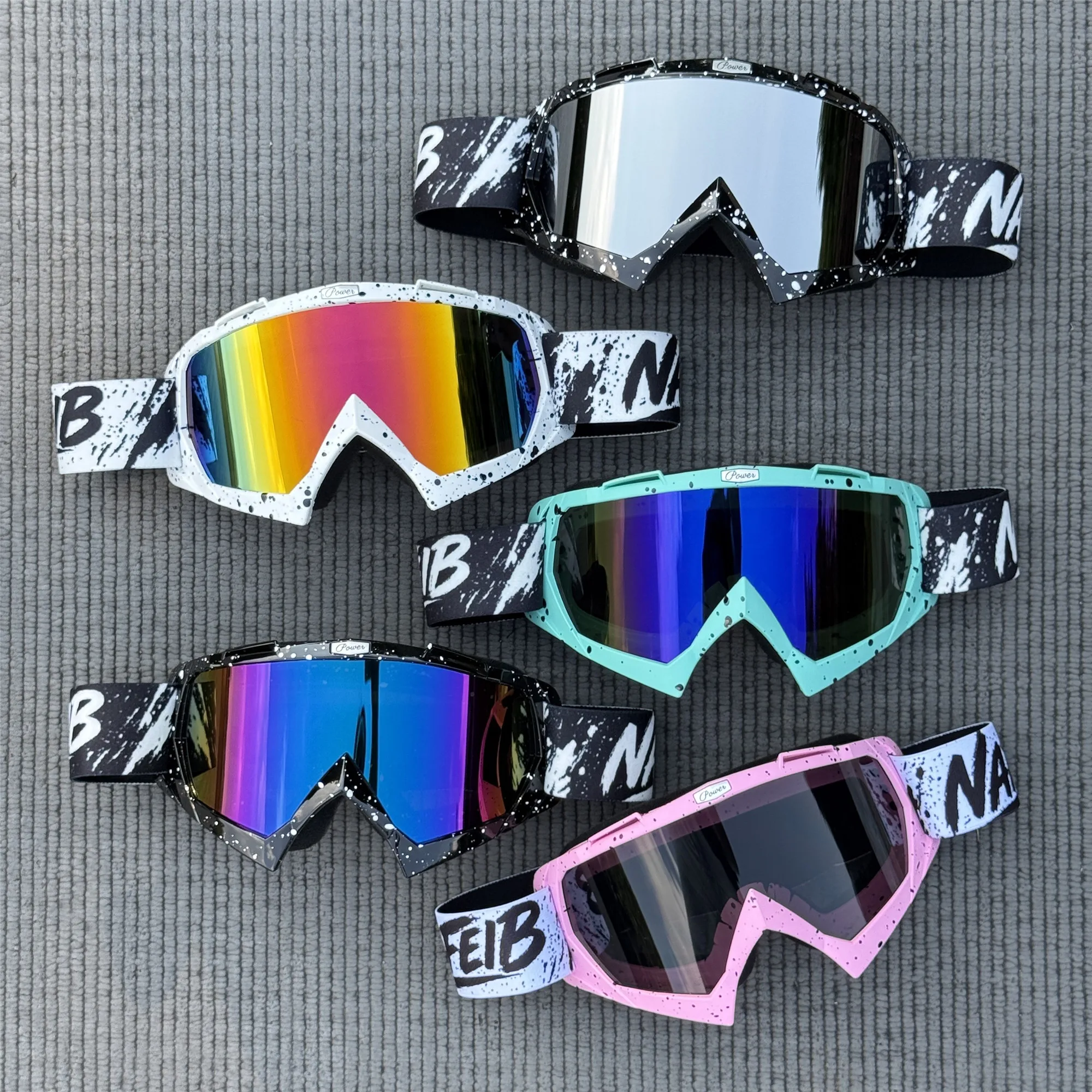 Newest Motorcycle Goggles For Men & Women Motocross Sunglasses Safety Protective MX Night Vision Helmet Goggles Driving Glasses