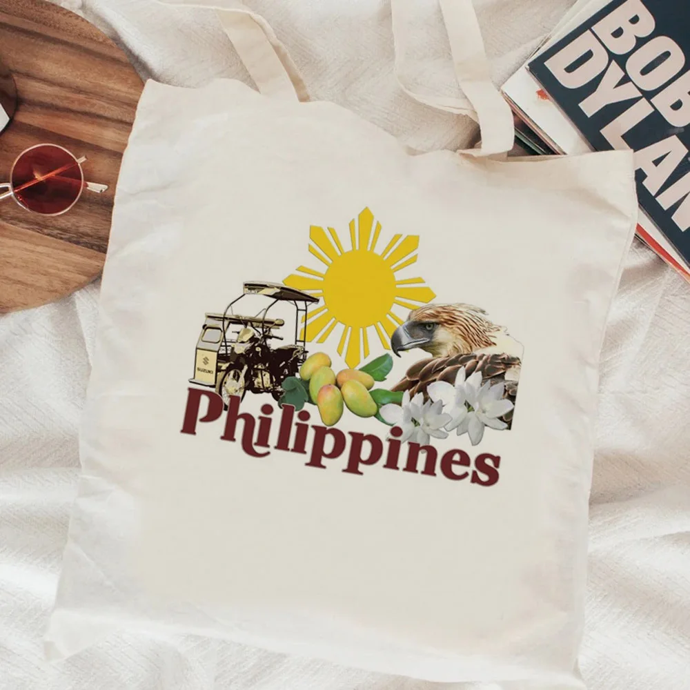 Filipinas shopping bag bolsa grocery jute bag reusable canvas shopper bag tote bolsa compra ecobag reciclaje sac toile