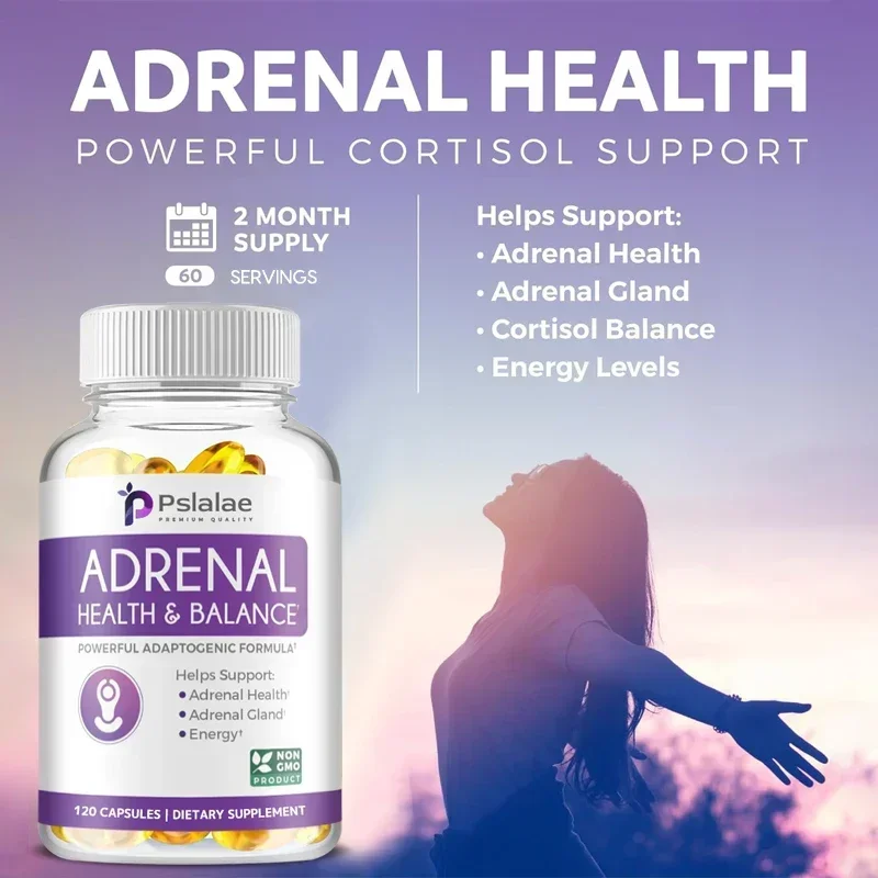 Adrenal Health & Balance Supplement - with L-Tyrosine and Ashwagandha To Relieve Fatigue