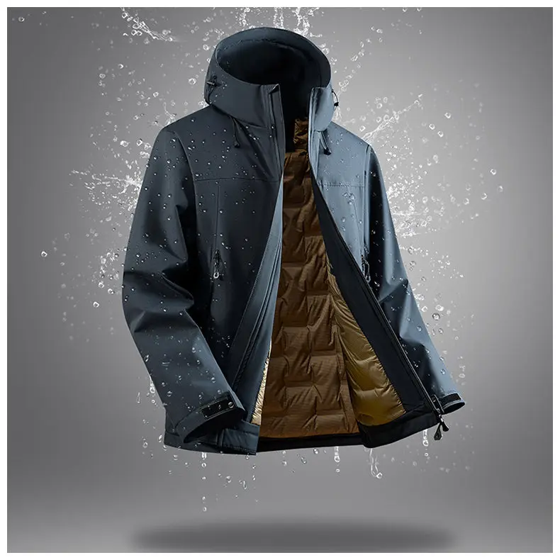 90% White Duck Down Men's Waterproof Windproof Warm Down Jacket 2025 Winter Jacket Casual Thick High-quality Clothing