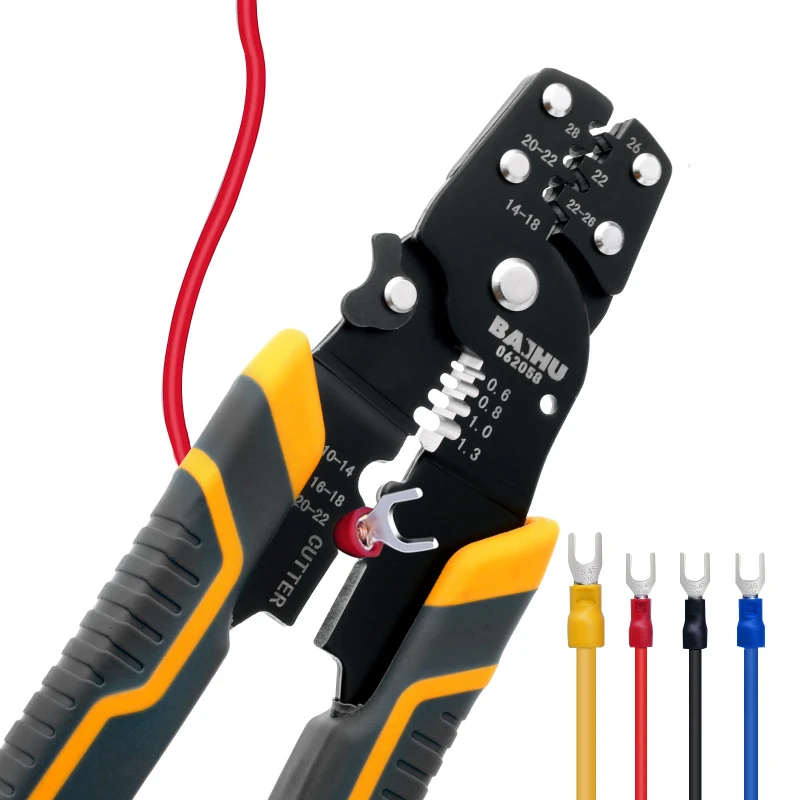 Multifunctional Wire Stripper Cable Clipper Crimping Pliers Quick Stripping Wire Pliers Electrical Tool for Stripping Wires