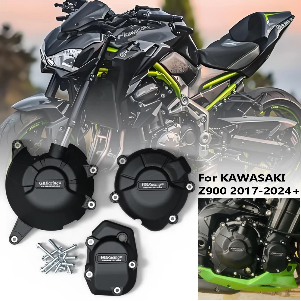 

GBRacing Engine Protective Cover Guard Protector Fall Protection Cover for Kawasaki Z900 2017-2024 Motorcycle