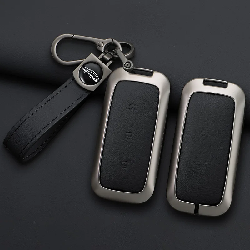 

Alloy Car Key Case for Geely Galaxy L7 2023 L6 MAX 1.5T Plus AIR PRO Remote Cover Bag Shell Keychain Ring Holder Fob Accessories