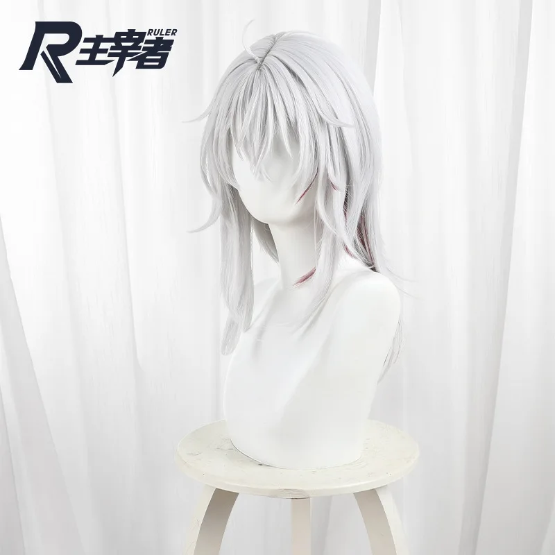 Game Wuthering Waves Zani Cosplay Silver Grey Wig Hair Halloween Party Carnival Roleplay Accessorie