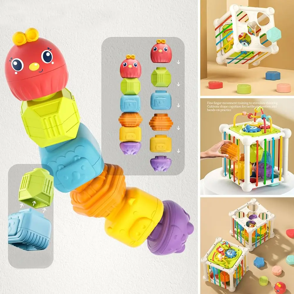 8 em 1 formas educacionais jogo cubo forma correspondência cubo arco-íris blocos coloridos jogos educativos jogo de classificação