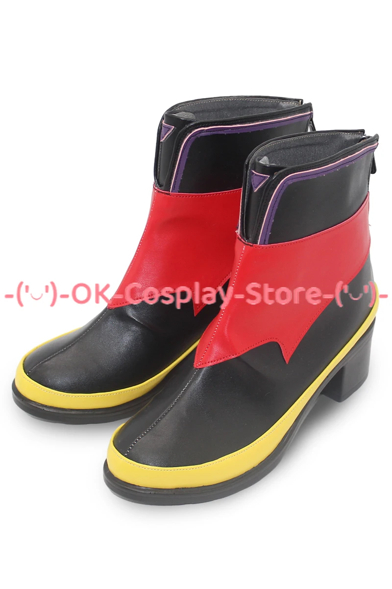 PU Couro Cosplay Sapatos, Botas De Carnaval De Halloween, Adereços Custom Made