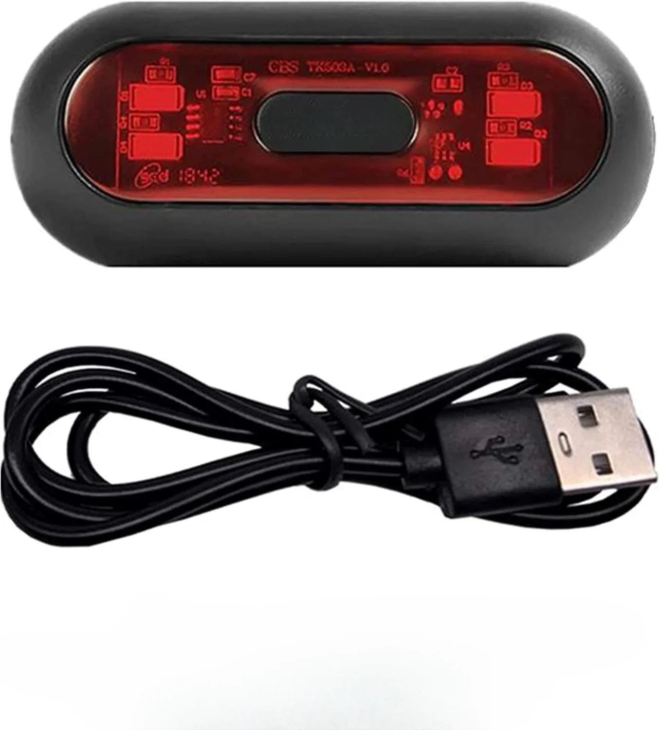 Waterproof Bike Helmet Light Night Riding Safety Warn Tail Light LED Motorcycle Bike Bicycle Helmet Light Rechargeable Battery