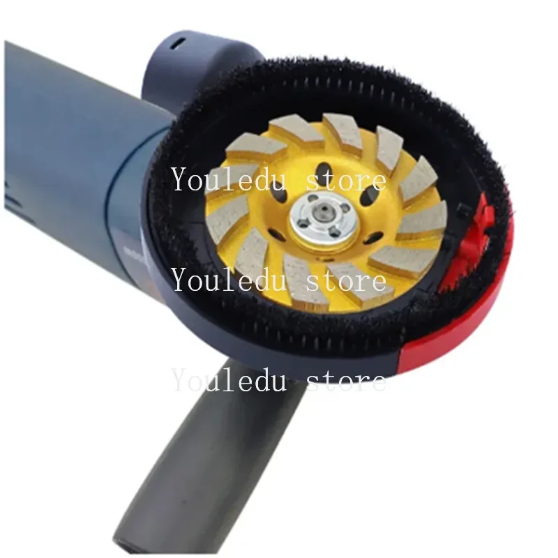 100/125Type Universal Surface Cutting Dust Shroud For Angle Grinder Built-in Tight Bristles Collector Attachment Cover Tool