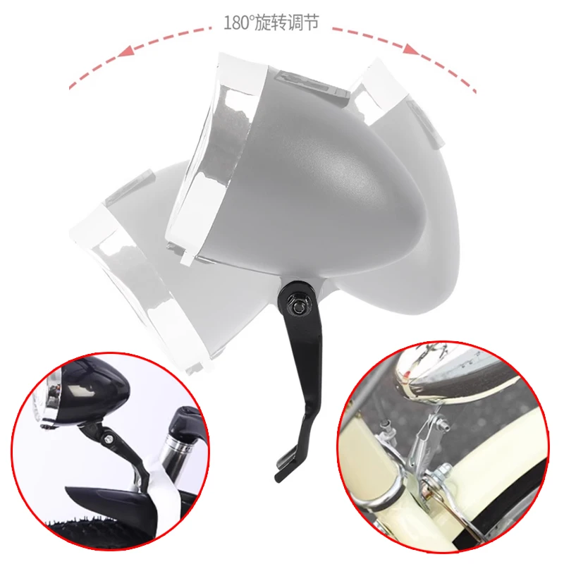 G96 Retro Bicycle Light Bracket Bike LED Front Light Vintage Headlight Flashlight Lamp Lighter Retro Light Bracket
