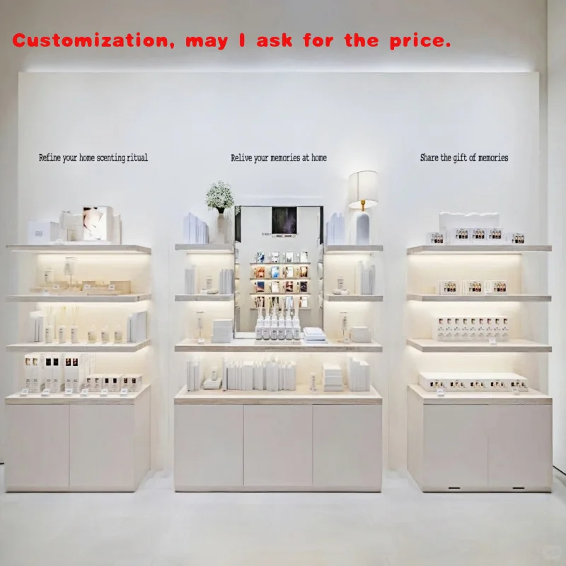 

custom.Professional Perfume and Skincare Store Display Furniture with Cosmetic Cabinets Retail Interior Design Projects