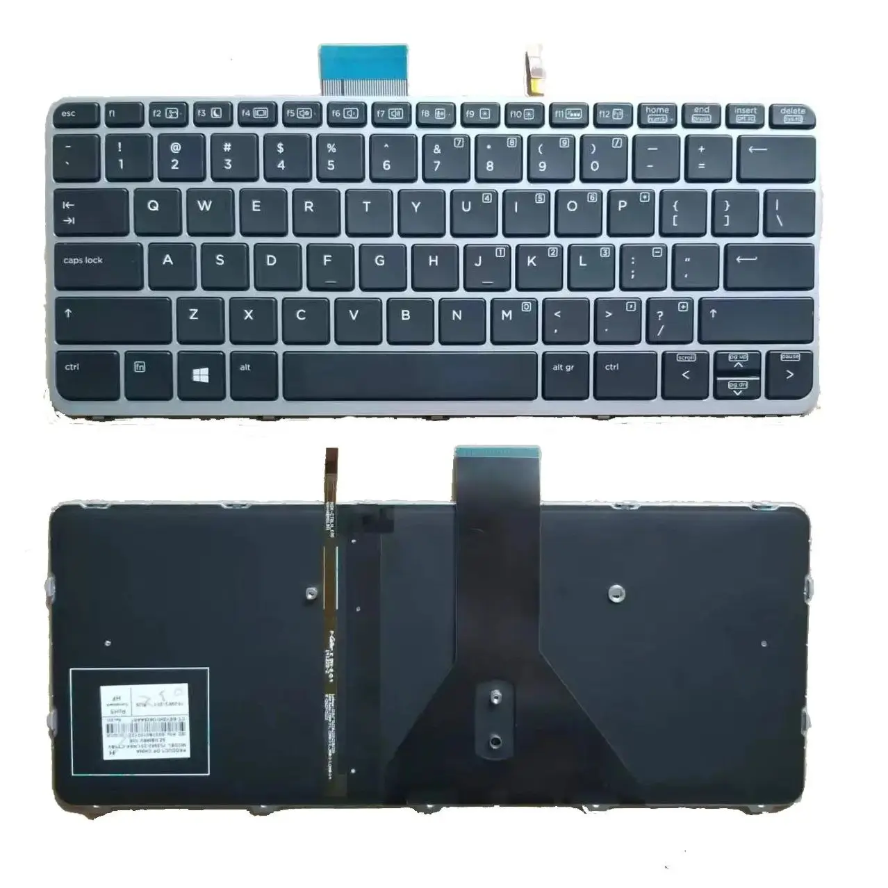 XIN-Russian-US Backlight Laptop Keyboard For HP EliteBook Folio 1020 G1 1030 G1 With Backlit