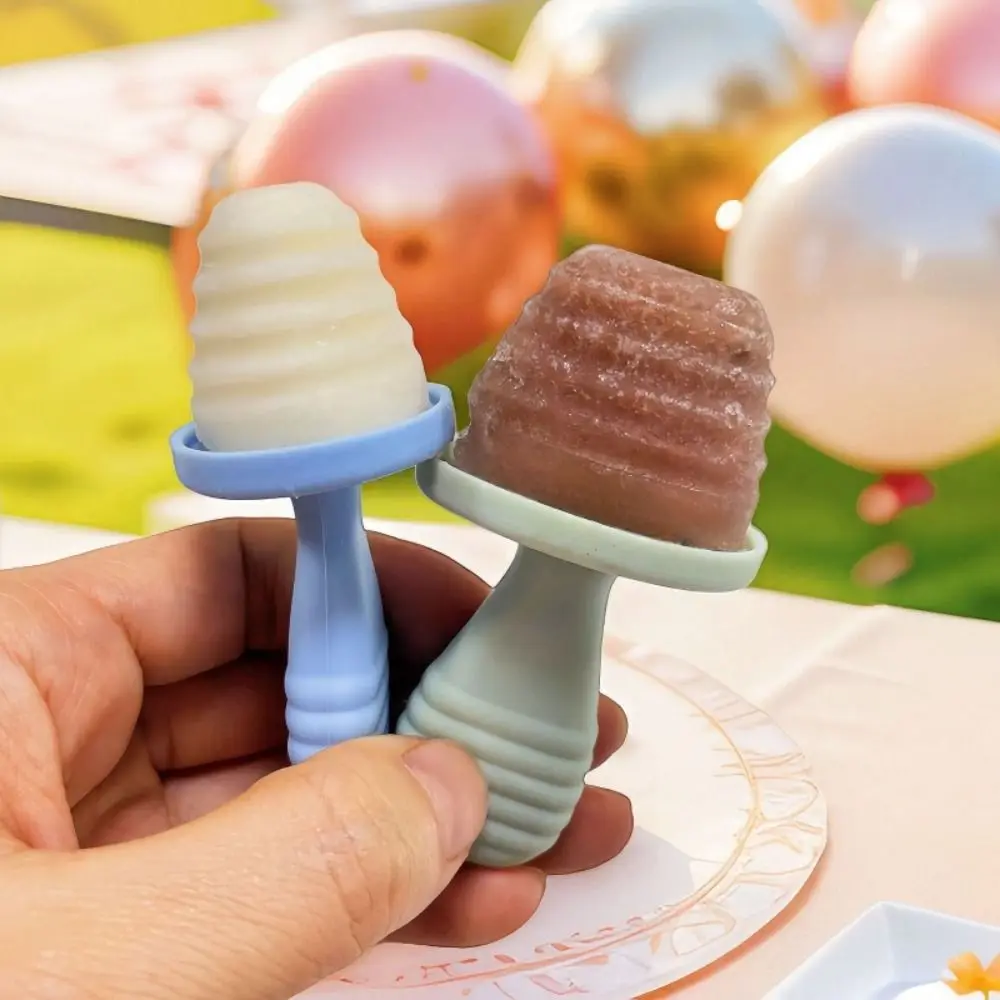 

Silicone Ice Cream Mold Silicone Mold Set Reusable DIY Homemade Ice Cream Mold Freezing Function Non-Toxic